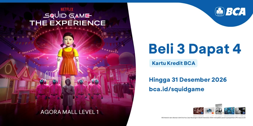 Promo Kartu Kredit BCA: Beli 3 Dapat 4, hingga 31 Desember 2026